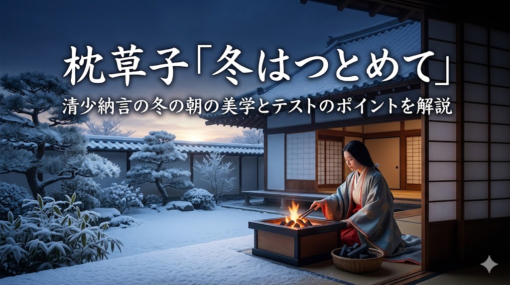 枕草子「冬はつとめて」の現代語訳と重要語句を学ぶための古文解説画像